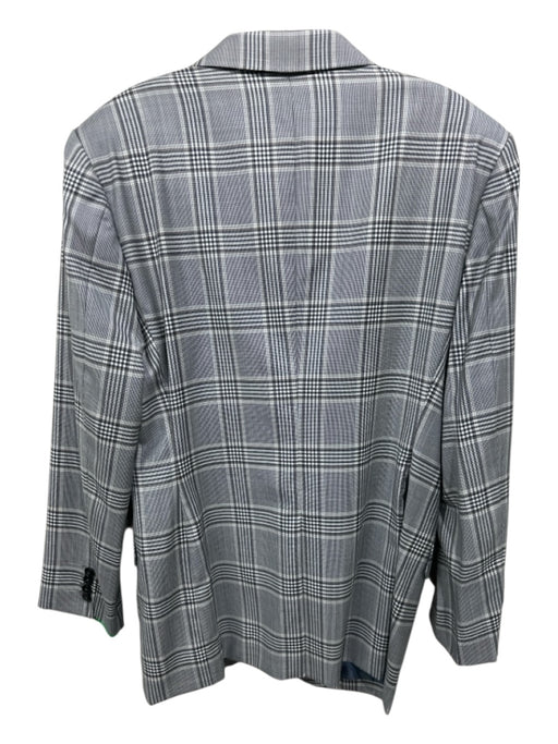 Ermenegildo Zegna Blue & Multi Plaid 2 Button Men's Blazer Blue & Multi / Est L