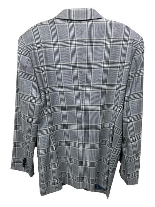 Ermenegildo Zegna Blue & Multi Plaid 2 Button Men's Blazer Blue & Multi / Est L