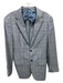 Ermenegildo Zegna Blue & Multi Plaid 2 Button Men's Blazer Blue & Multi / Est L