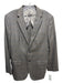 Ermenegildo Zegna Gray & Blue Plaid 2 Button Men's Blazer Gray & Blue / Est L