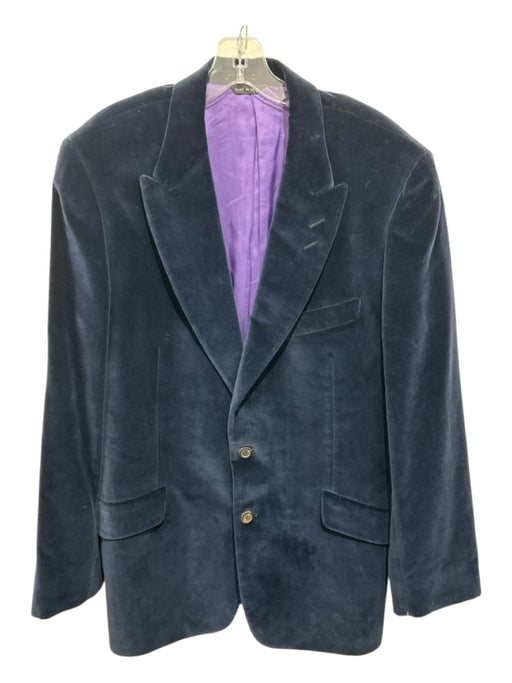 Paul Smith Navy Blue Wool Solid 2 Button Men's Blazer Navy Blue / 42