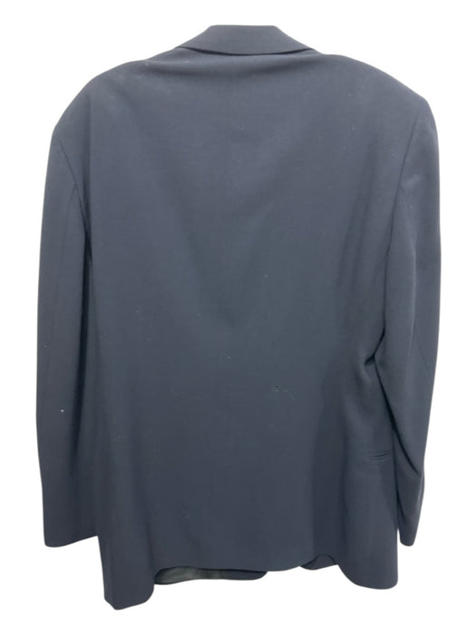 Emporio Armani Black Wool Solid 3 button Men's Blazer Black / 50