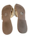 Salt & Umber Shoe Size 9 Gold Leather Metallic Almond Toe Woven Open Back Shoes Gold / 9