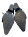 Jeffrey Campbell Shoe Size 9.5 Black Leather Silver Hardware Pointed Toe Shoes Black / 9.5