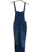 Madewell Size Medium Med Dark Wash Cotton Blend Straight Cut Side Zip Overalls Med Dark Wash / Medium