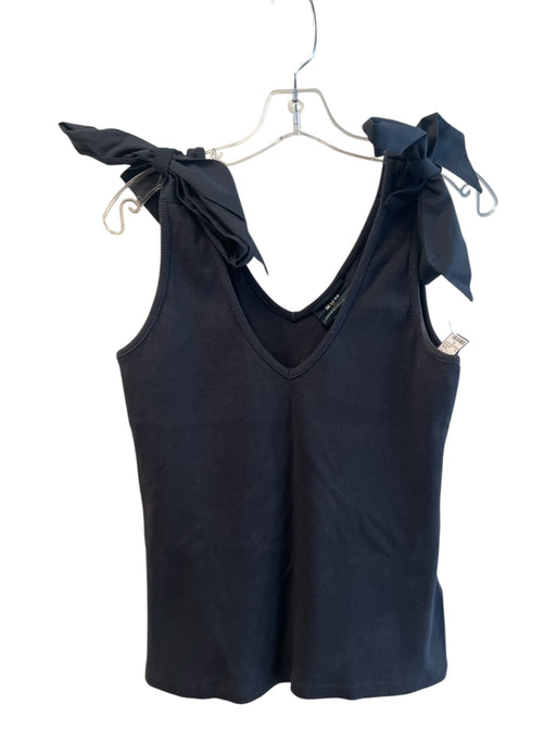 Maeve by ANTHROPOLGIE Size Medium Charcoal Cotton Blend Ribbed Sleeveless Top Charcoal / Medium