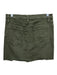 Frame Size 29 Army Green Cotton Denim Zip Fly Skirt Army Green / 29