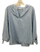 Madewell Size L Blue & White Cotton Pinstripe 3/4 Sleeve Tie wrist V Neck Top Blue & White / L