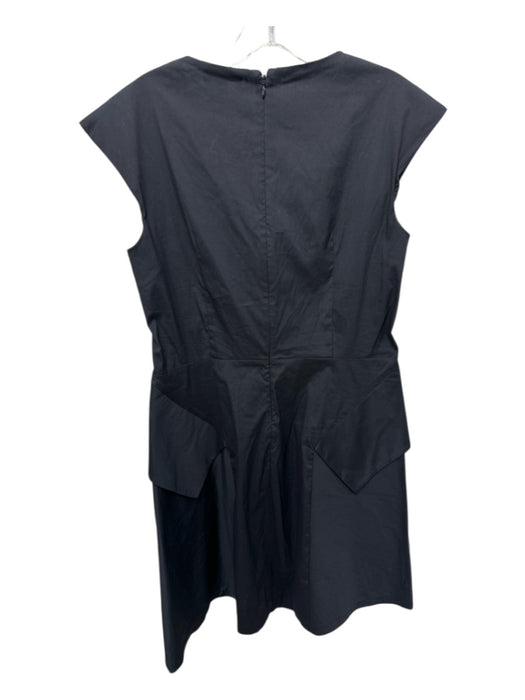 COS Size 6 Black Zip Back Sleeveless Criss Cross V Neck Dress Black / 6