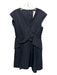 COS Size 6 Black Zip Back Sleeveless Criss Cross V Neck Dress Black / 6