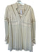 Free People Size 4 Cream Nylon Long Sleeve lace top V Neck Dress Cream / 4