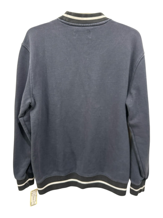 Palace Size S Navy Blue & White Cotton Graphic Crew Neck Men's Sweatshirt Navy Blue & White / S