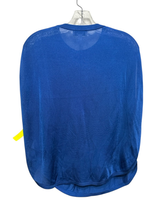 COS Size XS Royal Blue Viscose Cap Sleeve Mesh Top Royal Blue / XS
