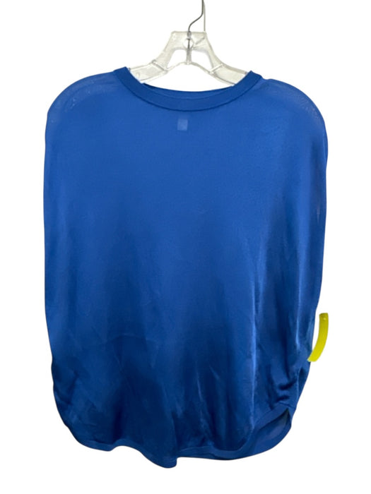 COS Size XS Royal Blue Viscose Cap Sleeve Mesh Top Royal Blue / XS
