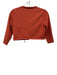 Miaou Rust Orange Viscose & Nylon Spaghetti Strap Knit 1/2 sleeve Jacket Set Rust Orange / XS/S