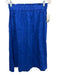 Saks Fifth Avenue Size M Dark Blue Linen Short Sleeve Midi Blouse Skirt Set Dark Blue / M