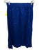 Saks Fifth Avenue Size M Dark Blue Linen Short Sleeve Midi Blouse Skirt Set Dark Blue / M