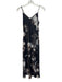 ALLSAINTS Size 4 Black, Brown & White Polyester Spaghetti Strap Satin Slip Dress Black, Brown & White / 4