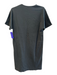 COS Size XS Dark Gray Cotton Short Sleeve solid color V Neck Knee length Dress Dark Gray / XS