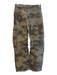 Lioness Size XXS Green Cotton High Rise Camoflage Zip Fly Barrel Pants Green / XXS