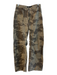 Lioness Size XXS Green Cotton High Rise Camoflage Zip Fly Barrel Pants Green / XXS