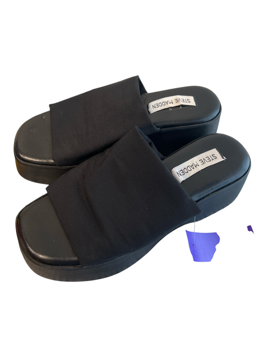 Steve Madden Shoe Size 37 Black Manmade Material open toe Mesh Detail Shoes Black / 37