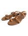 Jenni Kayne Shoe Size 38 Brown Leather Flat Strappy Ankle Buckle Sandal Shoes Brown / 38
