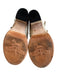 Freebird by Steven Shoe Size 6 Bone & Brown Snakeskin Back Zip Open Toe Shoes Bone & Brown / 6