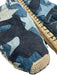 Valentino Shoe Size 38 Blue & Beige Canvas Stars Woven Shoulders Espadrille Blue & Beige / 38