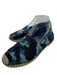 Valentino Shoe Size 38 Blue & Beige Canvas Stars Woven Shoulders Espadrille Blue & Beige / 38