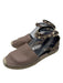 Valentino Shoe Size 38 Mauve & Beige Leather Rockstud Round Toe Espadrille Mauve & Beige / 38
