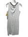 Badgley Mischka Collection Size 6 White & Silver Polyester Blend Open Back Dress White & Silver / 6