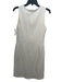 Nicole Miller Size 8 Cream White V Neck Sleeveless Tweed Knee length Dress Cream White / 8