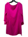 Milly Size 4 Bright Pink Silk Blend V Back Shift Dress 1/2 Flutter Sleeve Dress Bright Pink / 4