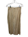 Intermix Size 2 Beige Linen Blend Wrap Knee Length Slit Flat Pockets Skirt Set Beige / 2