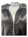 Celine Size 48 Black & Silver Polyamide Hood Logo Front Zip Cargo Jacket Black & Silver / 48