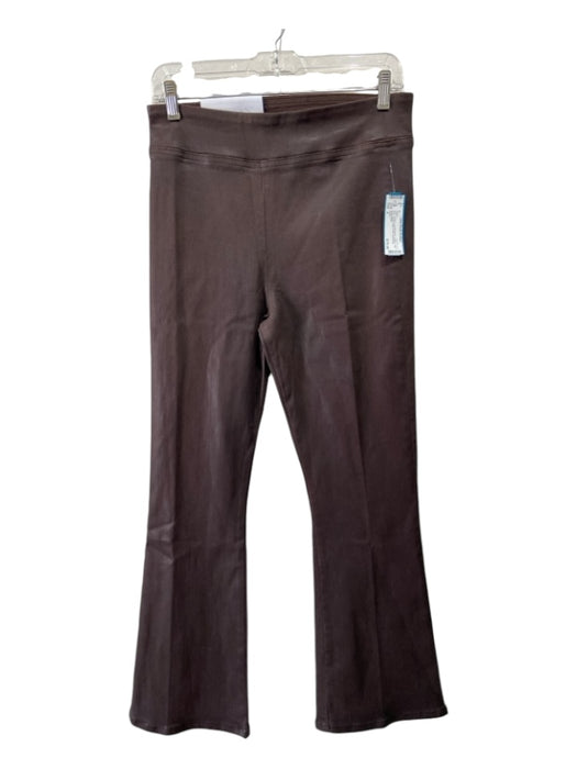 Frame Size 2 Brown Lyocell blend Coated High Rise Elastic Waist Flare Pants Brown / 2