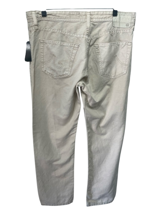 AG Size 32 Beige Cotton Blend Solid Khakis Men's Pants 32