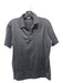 Canali Size 50 Dark Gray Cotton Solid Polo Men's Short Sleeve 50