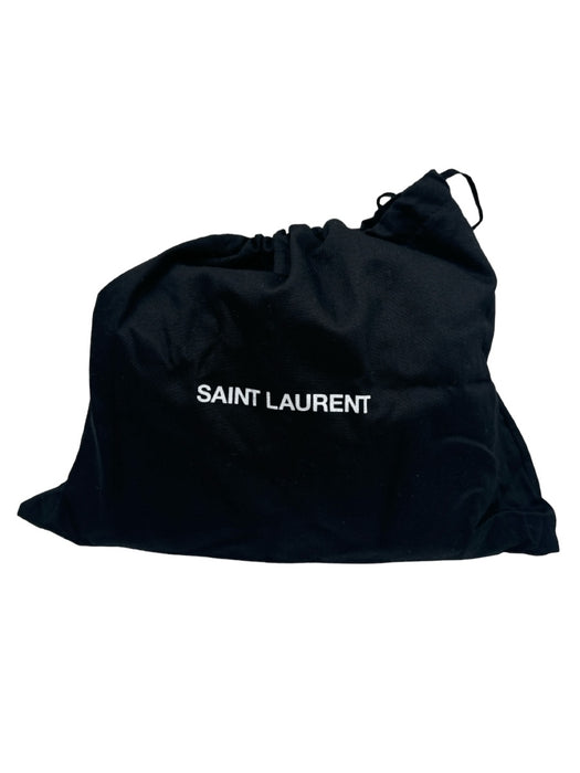 Saint Laurent Maroon Red Velvet Quilted Gold Hardware Leather Strap Logo Bag Maroon Red / S
