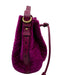 Gucci Fuschia Pink Velvet Bucket Chain Strap Quilted Gold Hardware Bag Fuschia Pink / S
