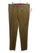 Germano Size 52 Dark Tan Cotton Solid Khaki Men's Pants Dark Tan / 52