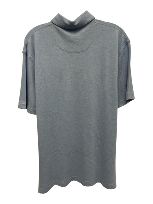 Sharp Lad NWT Size M Light blue Cotton Blend Solid Polo Men's Short Sleeve Shirt Light blue / M