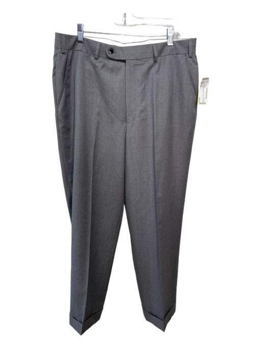 Hiltl Size 38 Light Gray Wool Solid Dress Cuffed Men's Pants 38