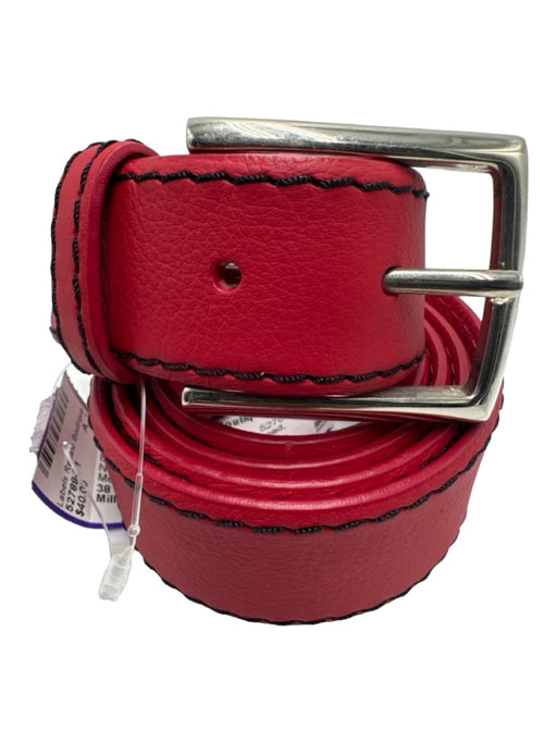 Miller Brothers NWT Red Leather Solid Men's Belt