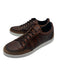 Martin Dingman Shoe Size 11.5 NWT Brown & White Leather Embossed Sneaker Shoes 11.5