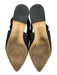 Sam Edelman Shoe Size 7.5 Black textile upper Braided Detail Flat Slingbacks Black / 7.5