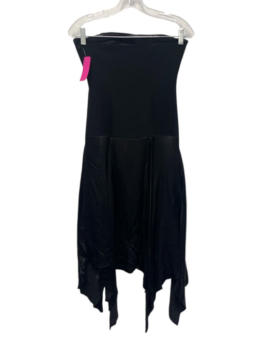 Cinq a Sept Size 0 Black Triacetate Blend Strapless Paneled Side Zip Dress Black / 0
