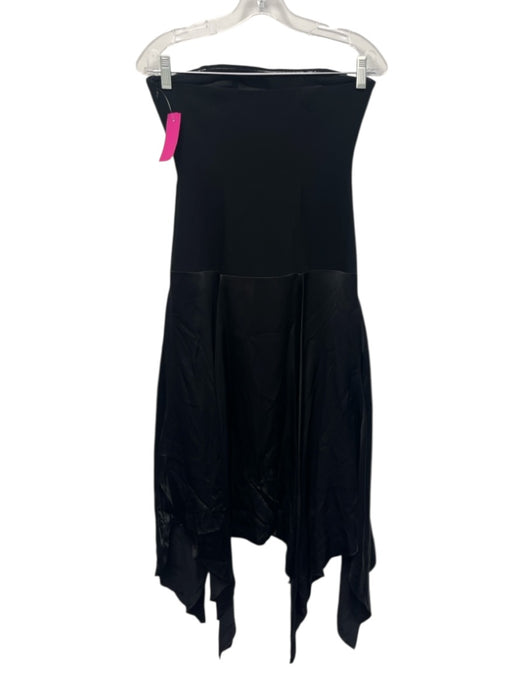 Cinq a Sept Size 0 Black Triacetate Blend Strapless Paneled Side Zip Dress Black / 0