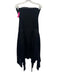 Cinq a Sept Size 0 Black Triacetate Blend Strapless Paneled Side Zip Dress Black / 0
